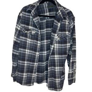FEILD and stream thick long sleeve plaid lumber long sleeve shirt or top layer